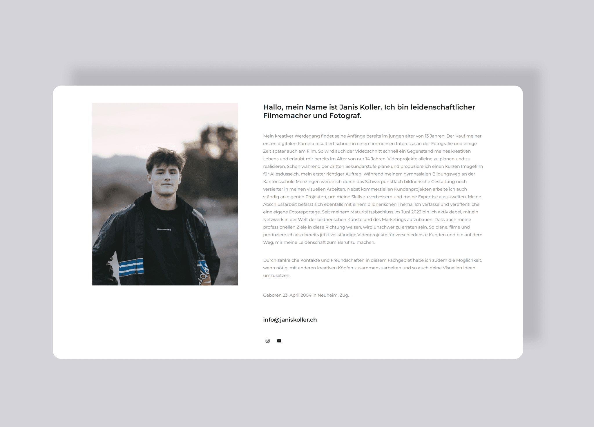 janiskoller.ch – Projektansicht