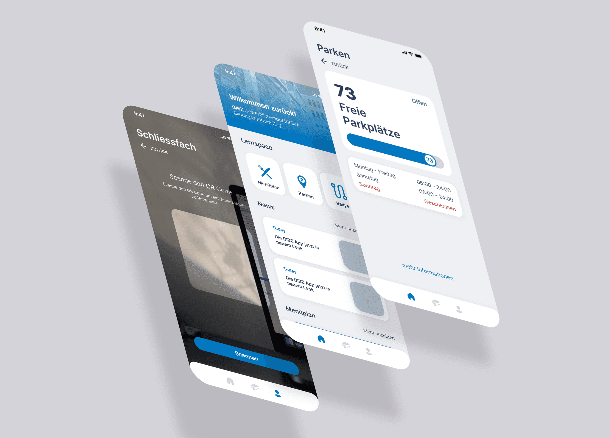 GIBZ - UX-Design Mobile app
