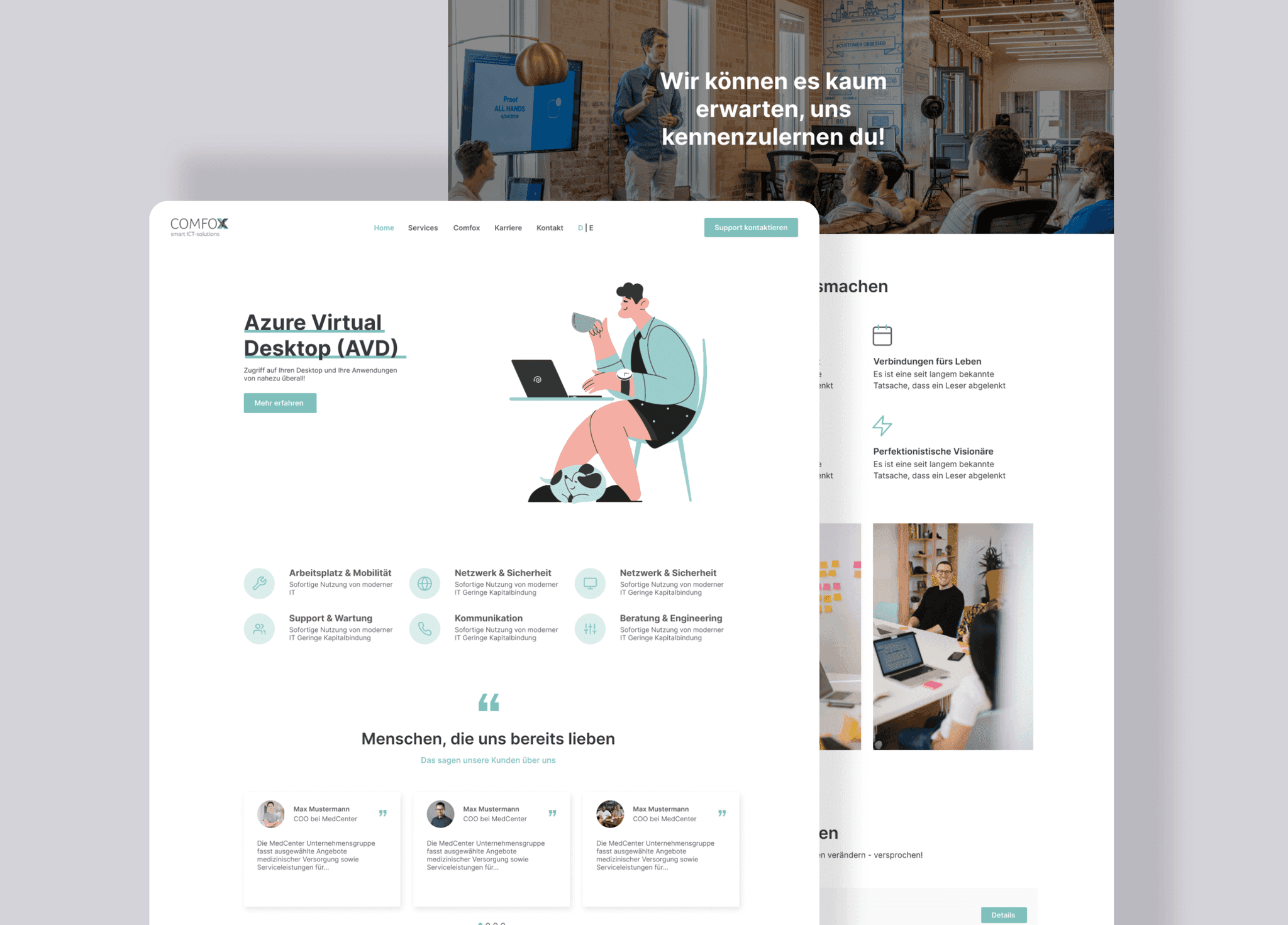 Comfox – IT Infrastruktur Website