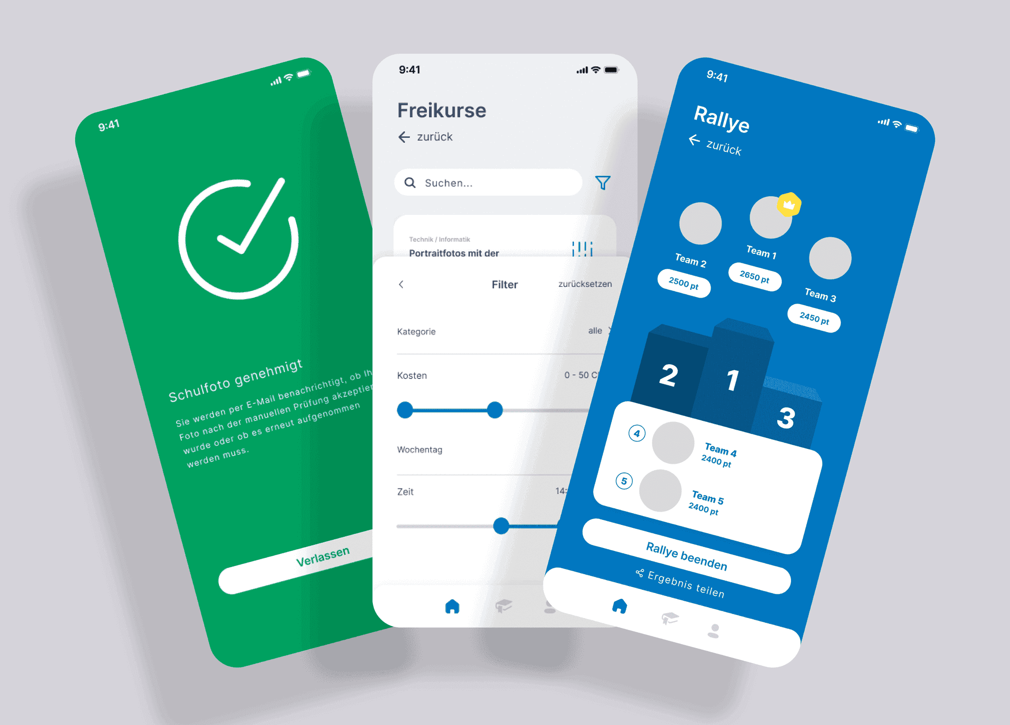 GIBZ - UX-Design Mobile app – Projektansicht